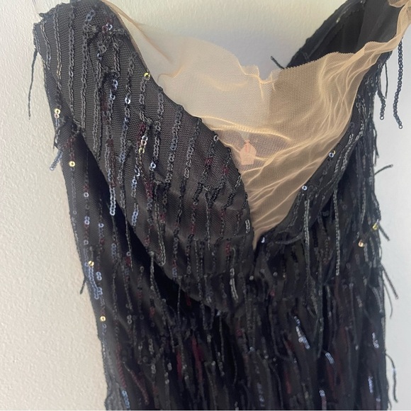 New! Nookie Karma Gown Black Strapless Sequin Evening Gown NWT 37644 - Picture 4 of 11